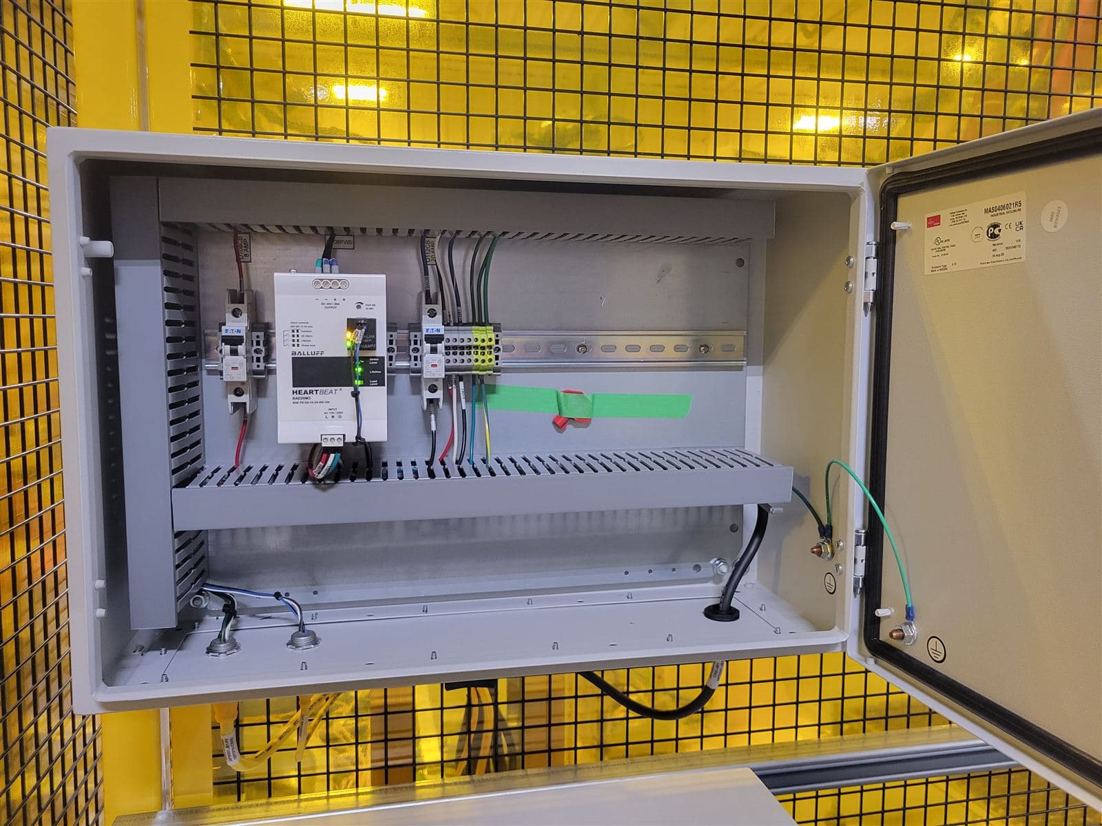 Industrial control panel with PC-based controller