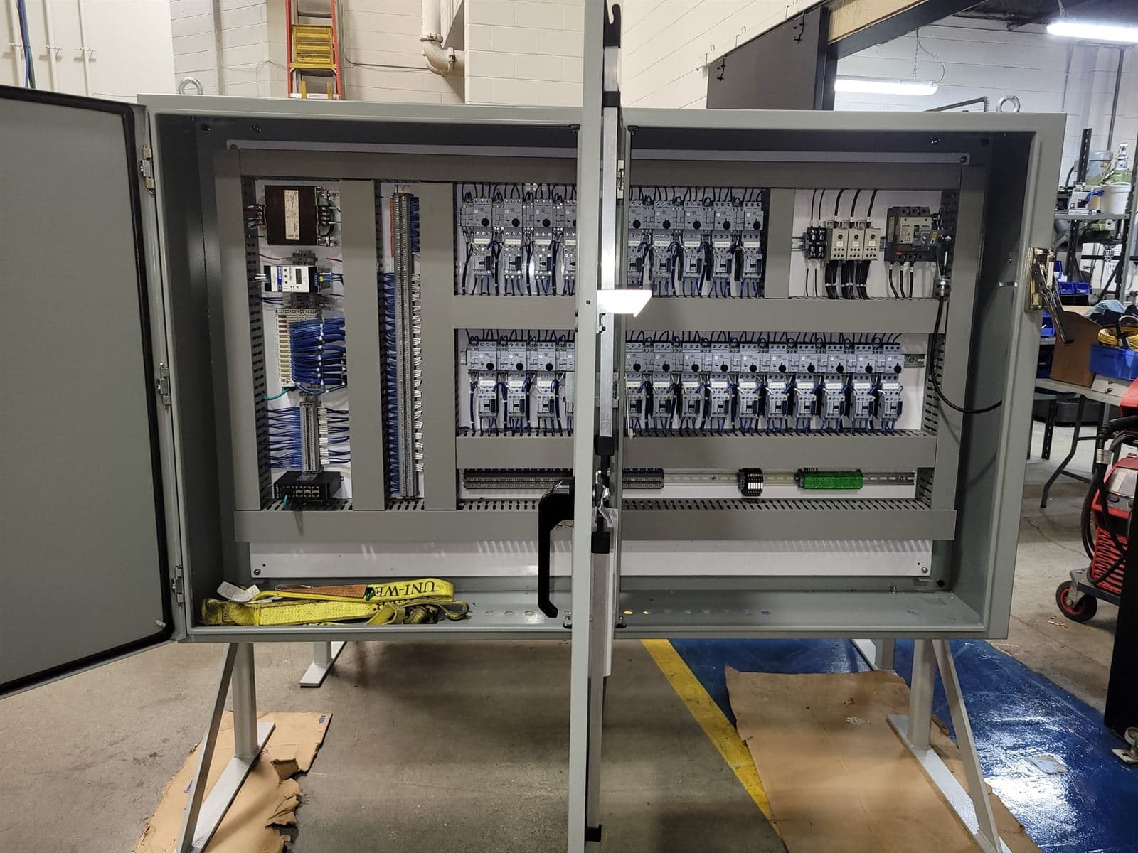 Two custom control panels built and ready for shipment in Ontario